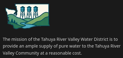 Tahuya River Valley Water District Website